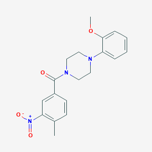 [4-(2-Methoxyphenyl)piperazin-1-yl](4-methyl-3-nitrophenyl)methanone