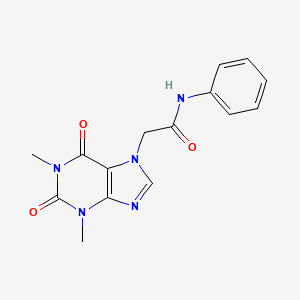 molecular formula C15H15N5O3 B11024726 2-(1,3-Dimethyl-2,6-dioxo-1,2,3,6-tetrahydro-purin-7-yl)-N-phenyl-acetamide 