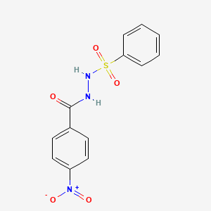 molecular formula C13H11N3O5S B11024729 N'-(benzenesulfonyl)-4-nitrobenzohydrazide CAS No. 37049-67-5