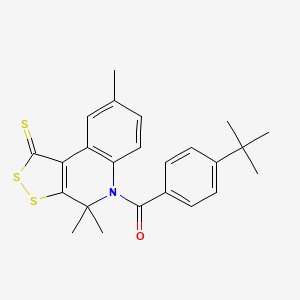 (4-tert-butylphenyl)(4,4,8-trimethyl-1-thioxo-1,4-dihydro-5H-[1,2]dithiolo[3,4-c]quinolin-5-yl)methanone