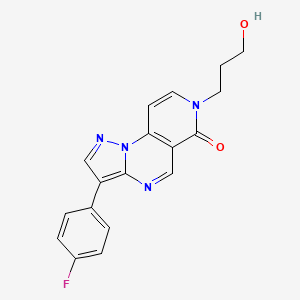 3-(4-fluorophenyl)-7-(3-hydroxypropyl)pyrazolo[1,5-a]pyrido[3,4-e]pyrimidin-6(7H)-one