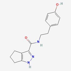 N-[2-(4-hydroxyphenyl)ethyl]-2,4,5,6-tetrahydrocyclopenta[c]pyrazole-3-carboxamide