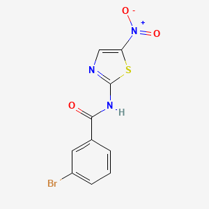 molecular formula C10H6BrN3O3S B11024825 3-bromo-N-(5-nitro-1,3-thiazol-2-yl)benzamide 