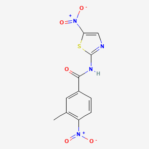 3-methyl-4-nitro-N-(5-nitro-1,3-thiazol-2-yl)benzamide