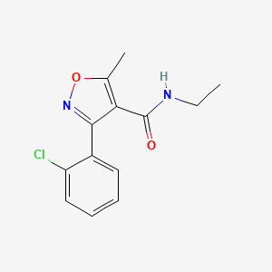 3-(2-chlorophenyl)-N-ethyl-5-methyl-1,2-oxazole-4-carboxamide