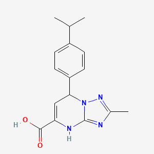 2-Methyl-7-[4-(propan-2-yl)phenyl]-4,7-dihydro[1,2,4]triazolo[1,5-a]pyrimidine-5-carboxylic acid