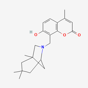 7-hydroxy-4-methyl-8-[(1,3,3-trimethyl-6-azabicyclo[3.2.1]oct-6-yl)methyl]-2H-chromen-2-one