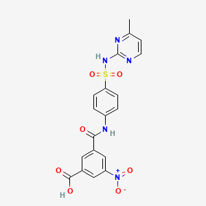 3-({4-[(4-Methylpyrimidin-2-yl)sulfamoyl]phenyl}carbamoyl)-5-nitrobenzoic acid