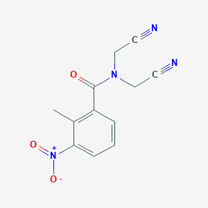 N,N-bis(cyanomethyl)-2-methyl-3-nitrobenzamide