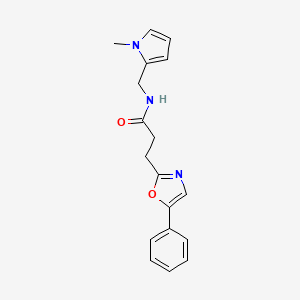 N-[(1-methyl-1H-pyrrol-2-yl)methyl]-3-(5-phenyl-1,3-oxazol-2-yl)propanamide