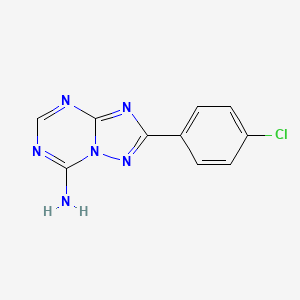 2-(4-Chlorophenyl)[1,2,4]triazolo[1,5-a][1,3,5]triazin-7-amine