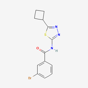 molecular formula C13H12BrN3OS B11025027 3-bromo-N-(5-cyclobutyl-1,3,4-thiadiazol-2-yl)benzamide 