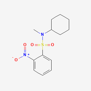 molecular formula C13H18N2O4S B11025029 Benzenesulfonamide, N-cyclohexyl-N-methyl-2-nitro- CAS No. 70693-58-2