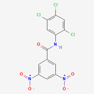 molecular formula C13H6Cl3N3O5 B11025030 3,5-dinitro-N-(2,4,5-trichlorophenyl)benzamide 