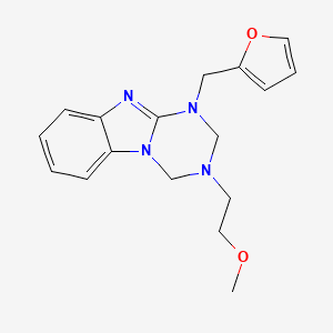 1-(Furan-2-ylmethyl)-3-(2-methoxyethyl)-1,2,3,4-tetrahydro[1,3,5]triazino[1,2-a]benzimidazole