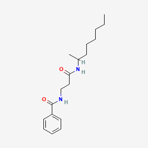 N-[3-(octan-2-ylamino)-3-oxopropyl]benzamide