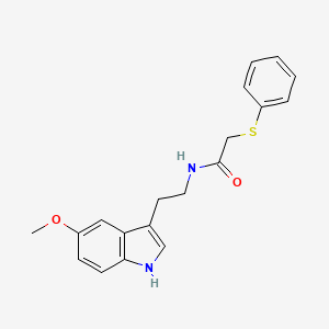 N-[2-(5-methoxy-1H-indol-3-yl)ethyl]-2-(phenylsulfanyl)acetamide