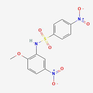 N-(2-methoxy-5-nitrophenyl)-4-nitrobenzenesulfonamide