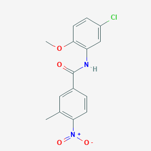 molecular formula C15H13ClN2O4 B11025096 N-(5-chloro-2-methoxyphenyl)-3-methyl-4-nitrobenzamide 