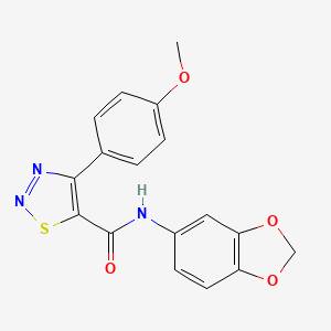 N-(1,3-benzodioxol-5-yl)-4-(4-methoxyphenyl)-1,2,3-thiadiazole-5-carboxamide