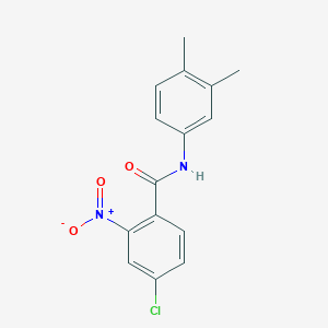 molecular formula C15H13ClN2O3 B11025114 4-chloro-N-(3,4-dimethylphenyl)-2-nitrobenzamide 