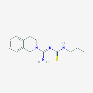 N-(propylcarbamothioyl)-3,4-dihydroisoquinoline-2(1H)-carboximidamide