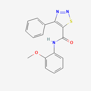 molecular formula C16H13N3O2S B11025129 N-(2-methoxyphenyl)-4-phenyl-1,2,3-thiadiazole-5-carboxamide 