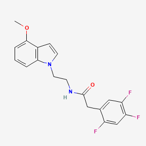 molecular formula C19H17F3N2O2 B11025140 N-[2-(4-methoxy-1H-indol-1-yl)ethyl]-2-(2,4,5-trifluorophenyl)acetamide 