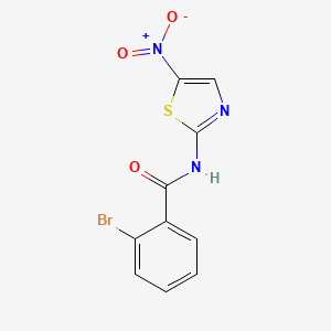 molecular formula C10H6BrN3O3S B11025152 2-bromo-N-(5-nitro-1,3-thiazol-2-yl)benzamide CAS No. 69819-43-8