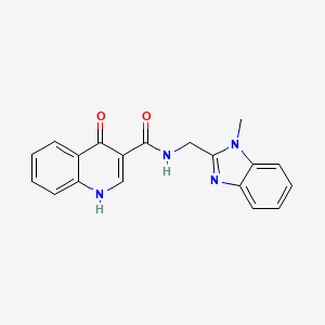 4-hydroxy-N-[(1-methyl-1H-benzimidazol-2-yl)methyl]quinoline-3-carboxamide