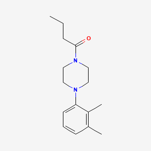 molecular formula C16H24N2O B11025233 1-[4-(2,3-Dimethylphenyl)piperazin-1-yl]butan-1-one 