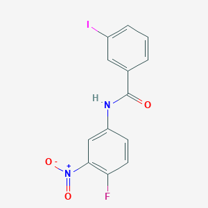 molecular formula C13H8FIN2O3 B11025252 N-(4-fluoro-3-nitrophenyl)-3-iodobenzamide 