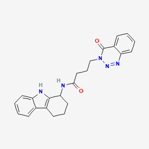 4-(4-oxo-1,2,3-benzotriazin-3(4H)-yl)-N-(2,3,4,9-tetrahydro-1H-carbazol-1-yl)butanamide