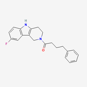 1-(8-fluoro-1,3,4,5-tetrahydro-2H-pyrido[4,3-b]indol-2-yl)-4-phenylbutan-1-one