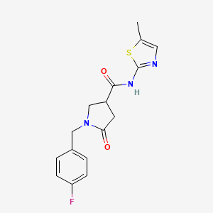 1-(4-fluorobenzyl)-N-(5-methyl-1,3-thiazol-2-yl)-5-oxopyrrolidine-3-carboxamide