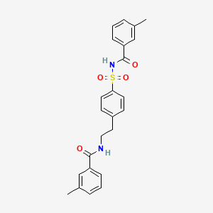 3-methyl-N-{[4-(2-{[(3-methylphenyl)carbonyl]amino}ethyl)phenyl]sulfonyl}benzamide