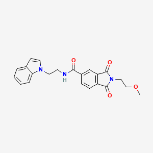 N-[2-(1H-indol-1-yl)ethyl]-2-(2-methoxyethyl)-1,3-dioxo-2,3-dihydro-1H-isoindole-5-carboxamide