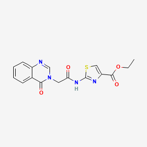 ethyl 2-{[(4-oxoquinazolin-3(4H)-yl)acetyl]amino}-1,3-thiazole-4-carboxylate