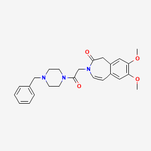 3-[2-(4-benzylpiperazin-1-yl)-2-oxoethyl]-7,8-dimethoxy-1,3-dihydro-2H-3-benzazepin-2-one