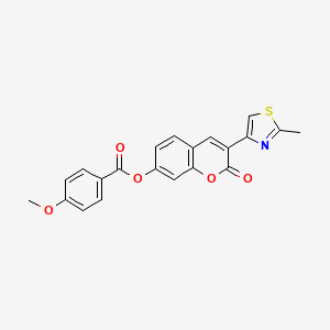 3-(2-methyl-1,3-thiazol-4-yl)-2-oxo-2H-chromen-7-yl 4-methoxybenzoate