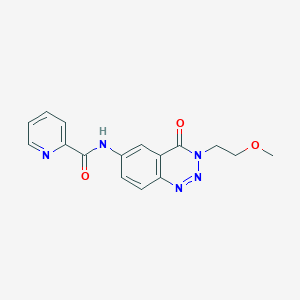 N-[3-(2-methoxyethyl)-4-oxo-3,4-dihydro-1,2,3-benzotriazin-6-yl]pyridine-2-carboxamide