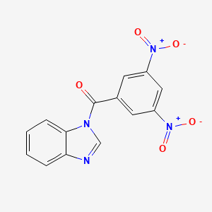 molecular formula C14H8N4O5 B11025578 Benzimidazole, 1-(3,5-dinitrophenyl)- 