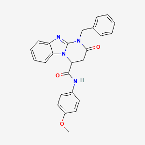 1-benzyl-N-(4-methoxyphenyl)-2-oxo-1,2,3,4-tetrahydropyrimido[1,2-a]benzimidazole-4-carboxamide