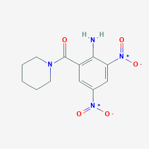 molecular formula C12H14N4O5 B11025597 (2-Amino-3,5-dinitrophenyl)(piperidin-1-yl)methanone 