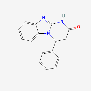 molecular formula C16H13N3O B11025609 4-phenyl-3,4-dihydropyrimido[1,2-a]benzimidazol-2(1H)-one 