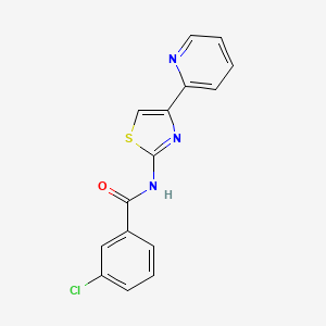 3-Chloro-N-(4-pyridin-2-yl-thiazol-2-yl)-benzamide