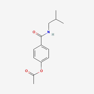 4-[(2-Methylpropyl)carbamoyl]phenyl acetate