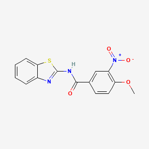 N-(1,3-benzothiazol-2-yl)-4-methoxy-3-nitrobenzamide