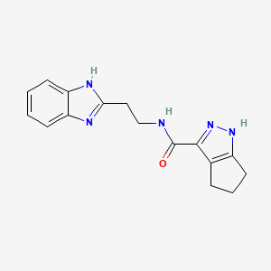 N-[2-(1H-benzimidazol-2-yl)ethyl]-2,4,5,6-tetrahydrocyclopenta[c]pyrazole-3-carboxamide