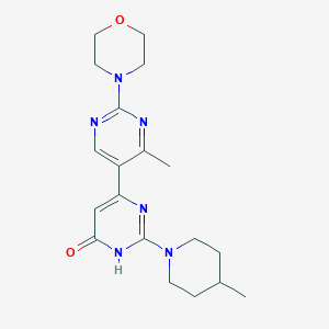 6-(4-methyl-2-morpholino-5-pyrimidinyl)-2-(4-methylpiperidino)-4(3H)-pyrimidinone